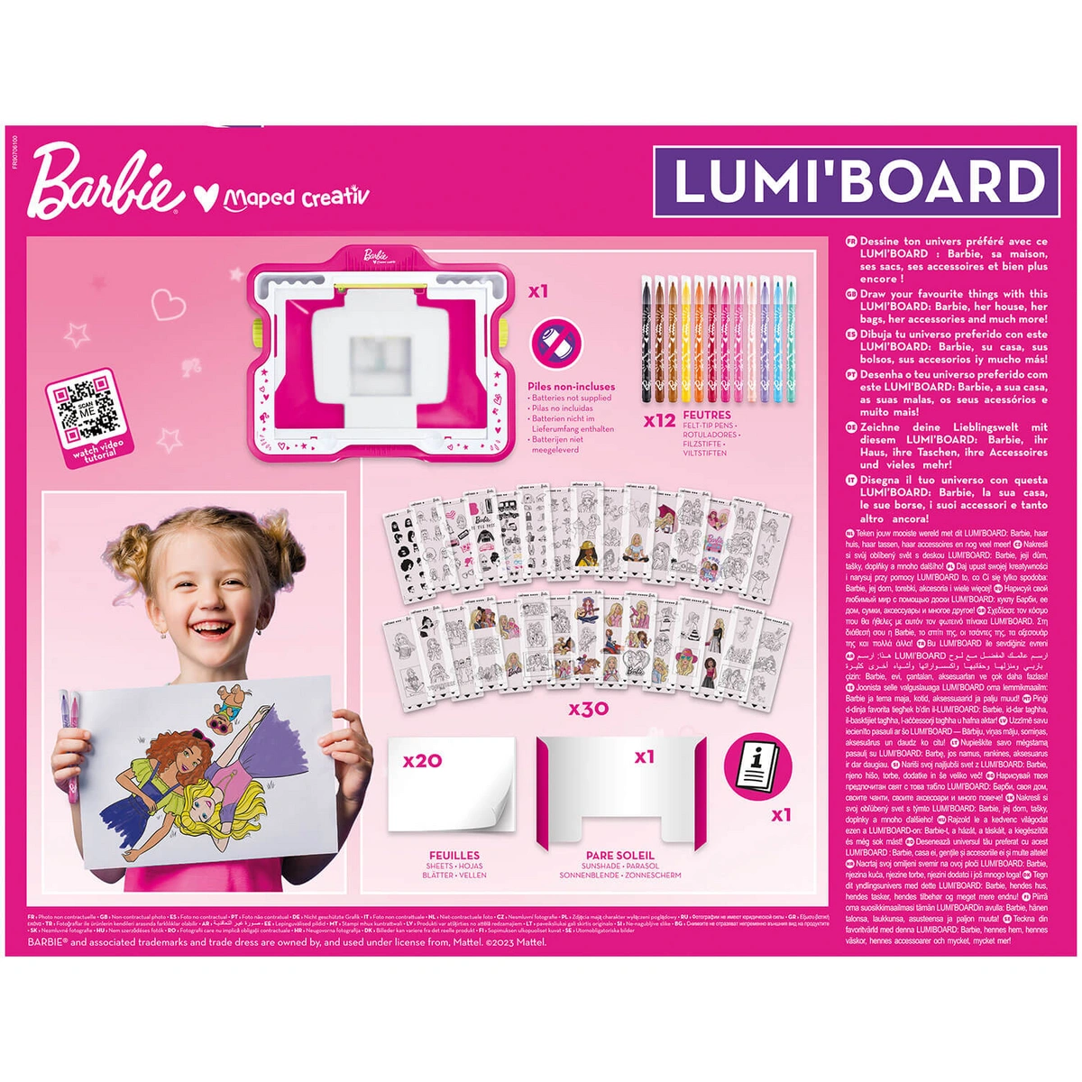 Creativ podświetlana tablica Lumi Board Barbie - obrazek 5