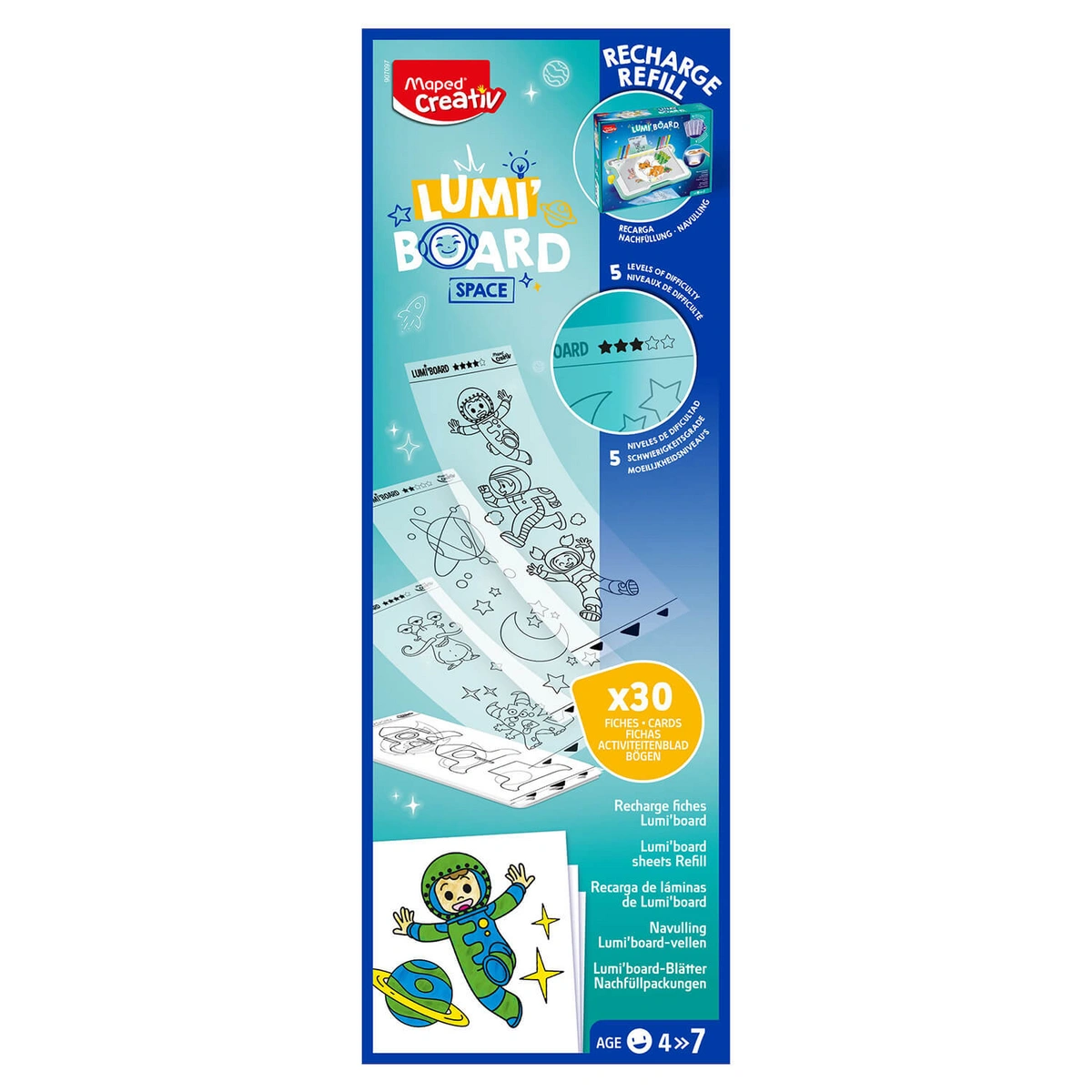 Creativ tablica Lumi Board - zestaw uzupełniający kosmos