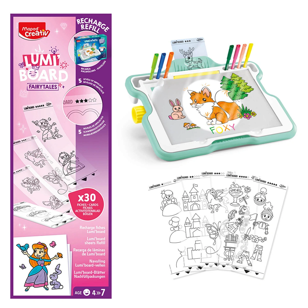 Creativ tablica Lumi Board zestaw uzupełniający wróżki - obrazek 3